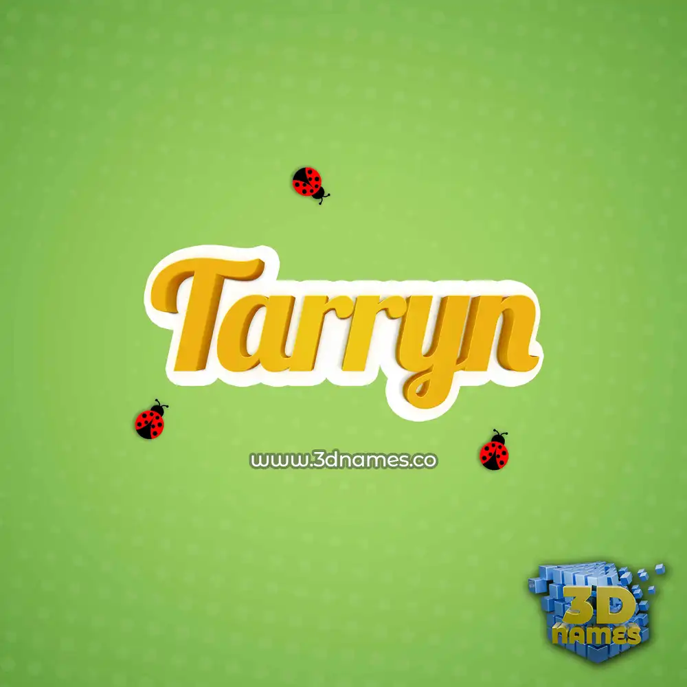 tarryn in Ladybugs style - 3D name wallpaper