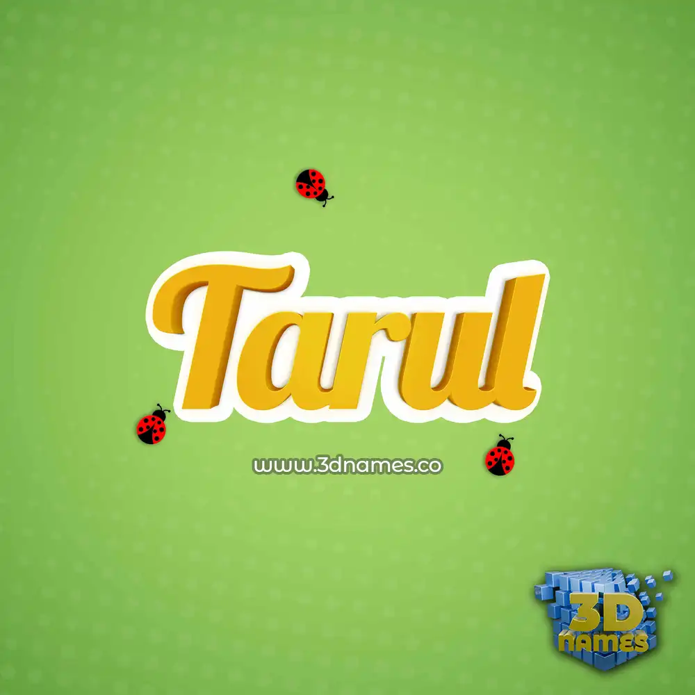 tarul in Ladybugs style - 3D name wallpaper
