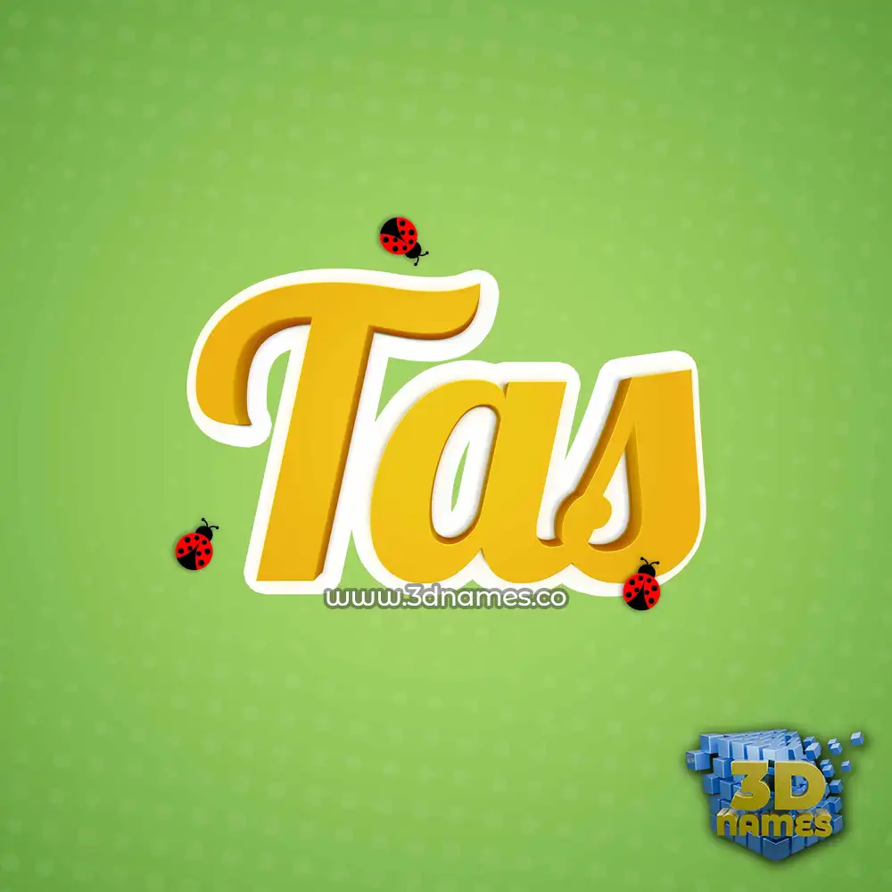 tas in Ladybugs style - 3D name wallpaper
