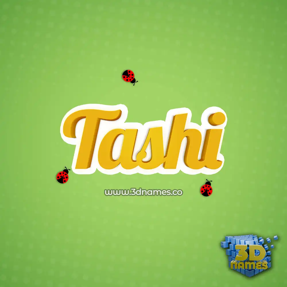 tashi in Ladybugs style - 3D name wallpaper