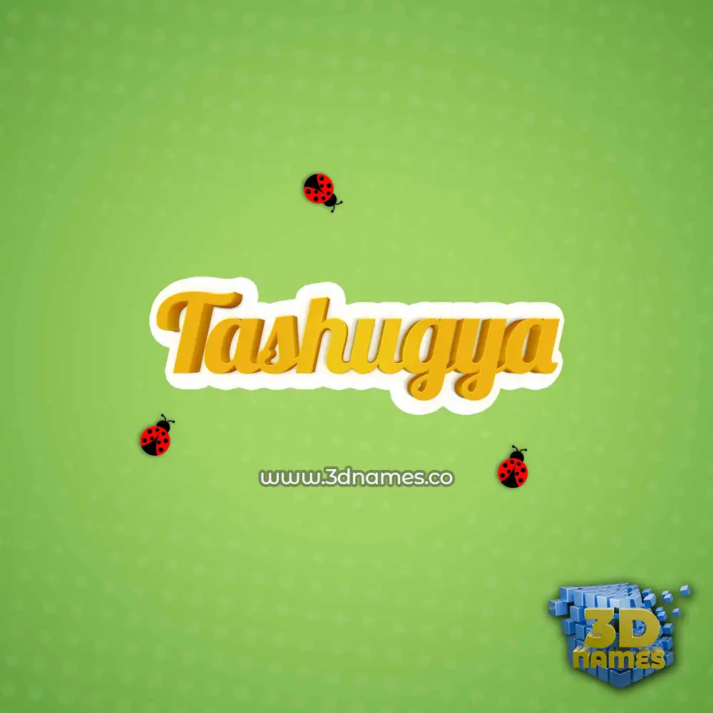 tashugya in Ladybugs style - 3D name wallpaper