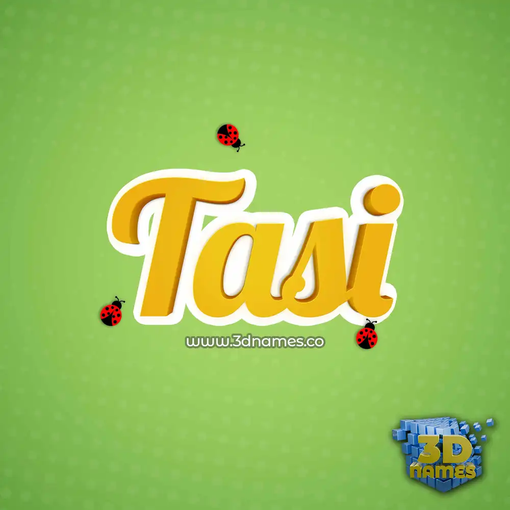 tasi in Ladybugs style - 3D name wallpaper