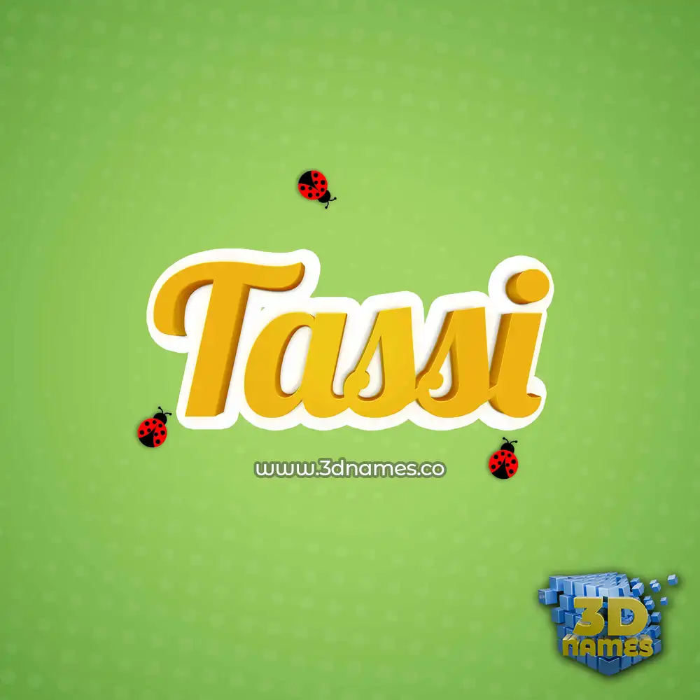 tassi in Ladybugs style - 3D name wallpaper