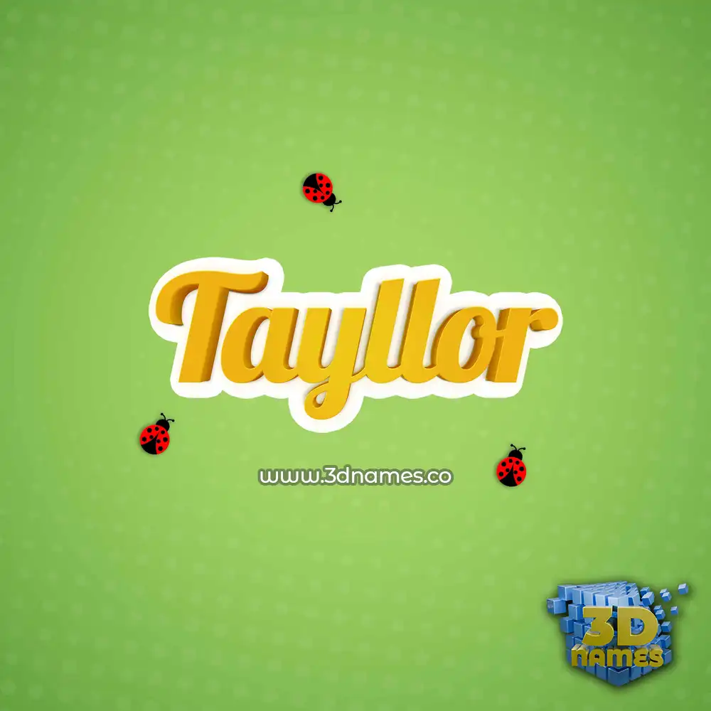 tayllor in Ladybugs style - 3D name wallpaper
