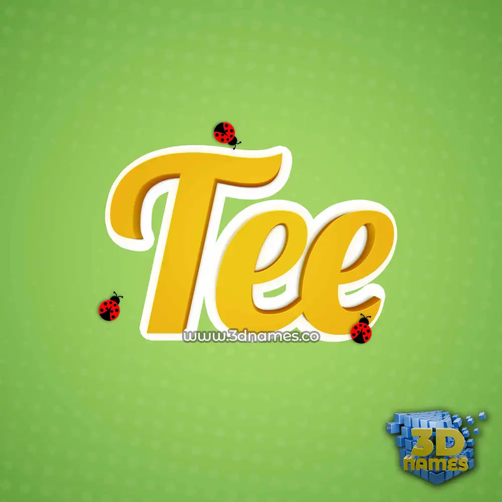 tee in Ladybugs style - 3D name wallpaper