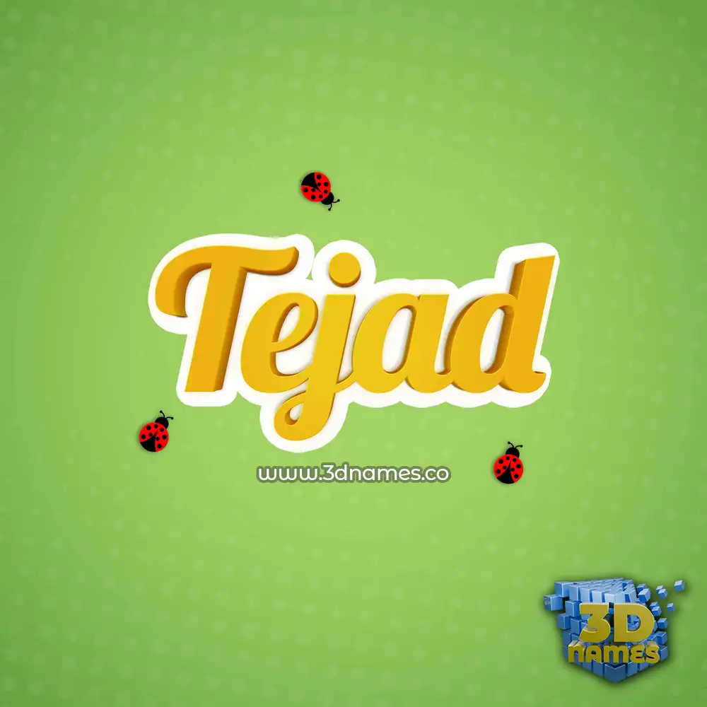 tejad in Ladybugs style - 3D name wallpaper