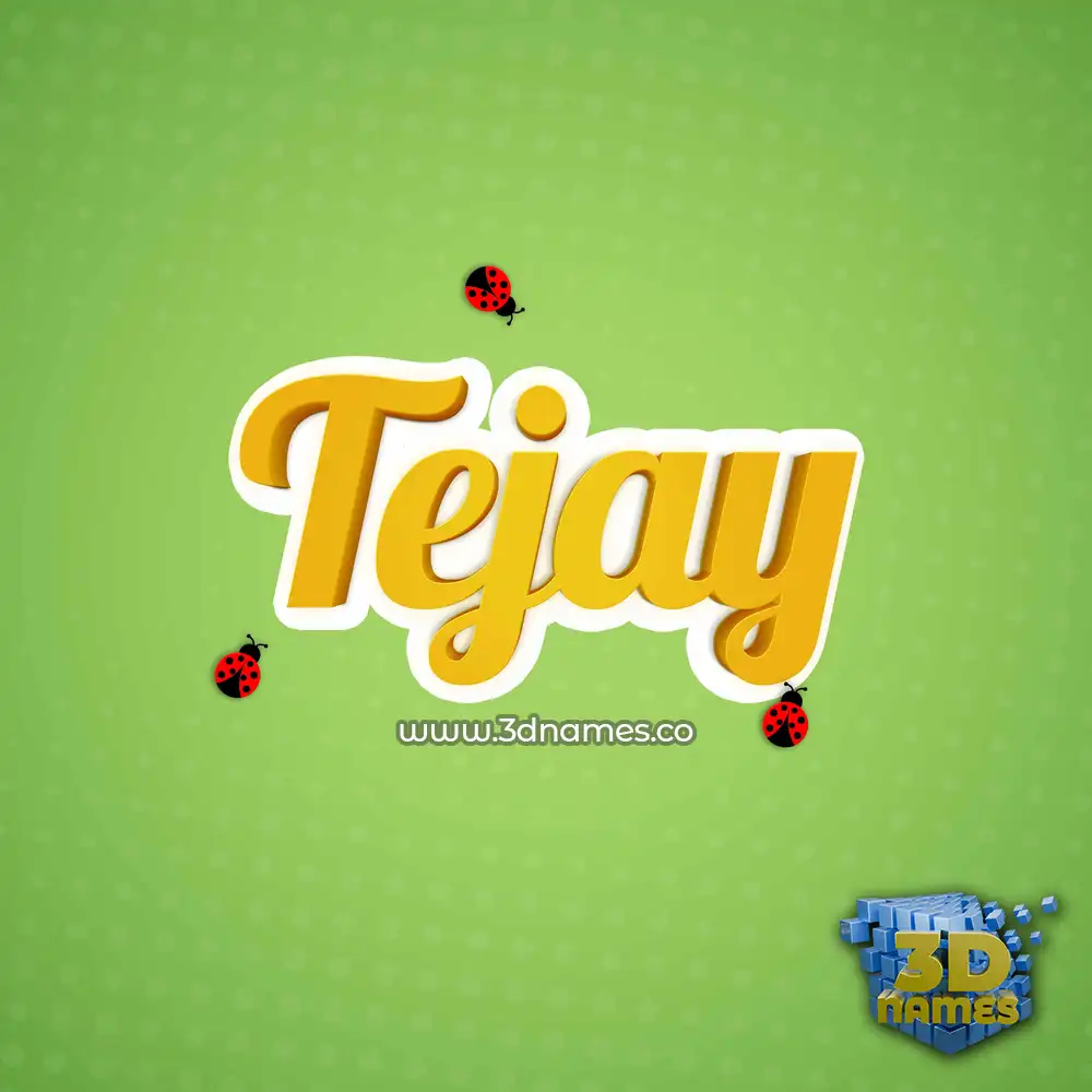 tejay in Ladybugs style - 3D name wallpaper