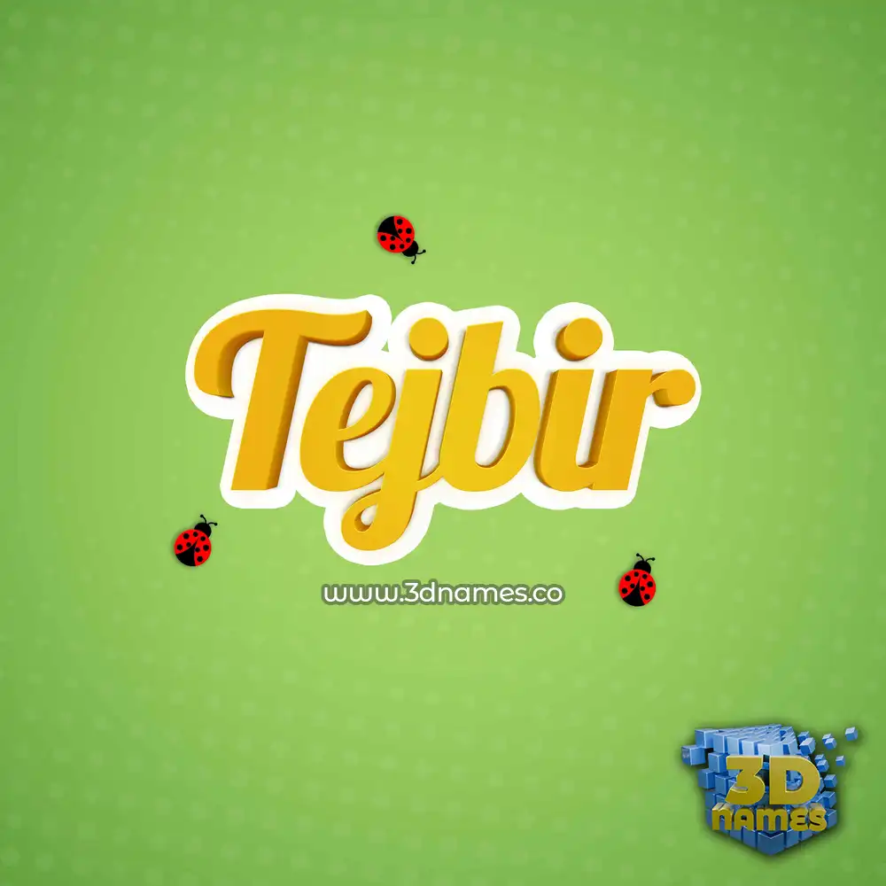 tejbir in Ladybugs style - 3D name wallpaper