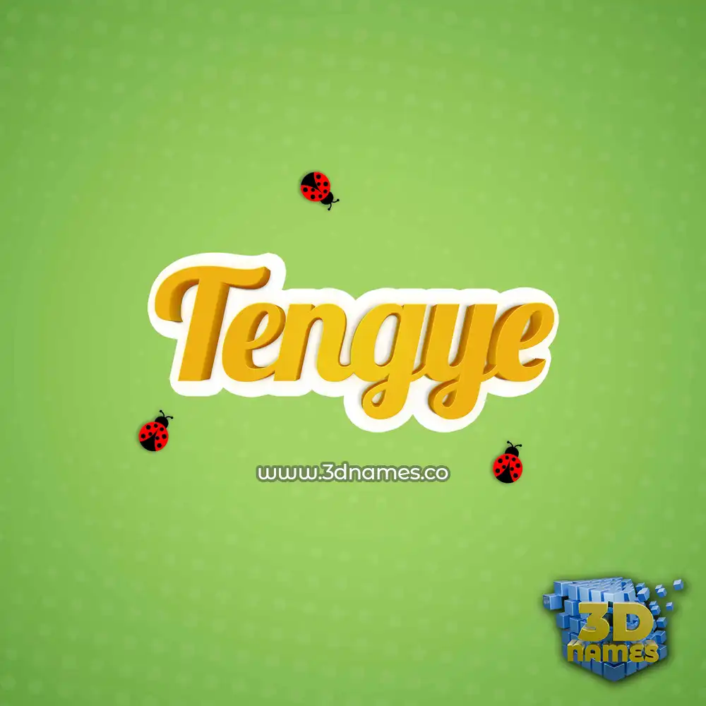tengye in Ladybugs style - 3D name wallpaper