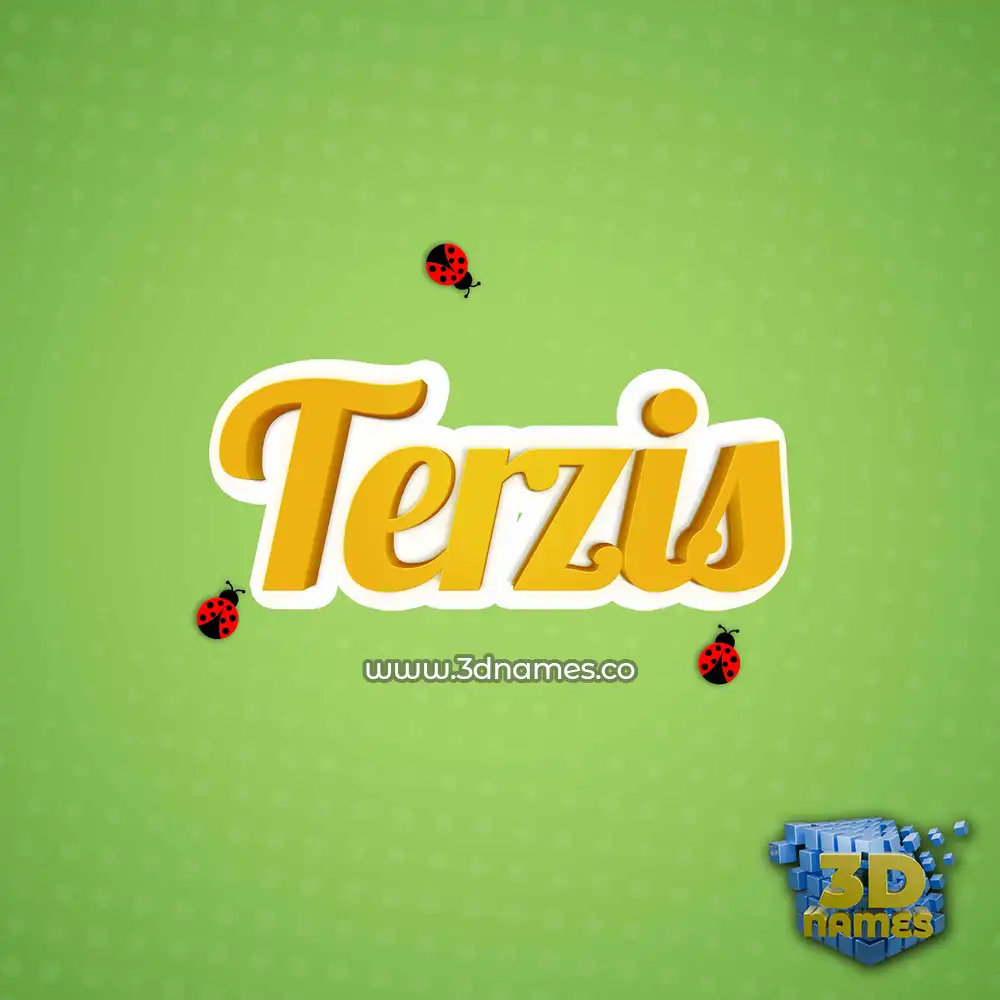 terzis in Ladybugs style - 3D name wallpaper