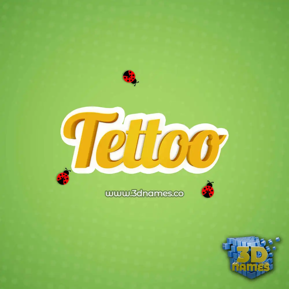tettoo in Ladybugs style - 3D name wallpaper