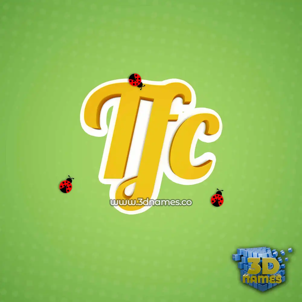 tfc in Ladybugs style - 3D name wallpaper