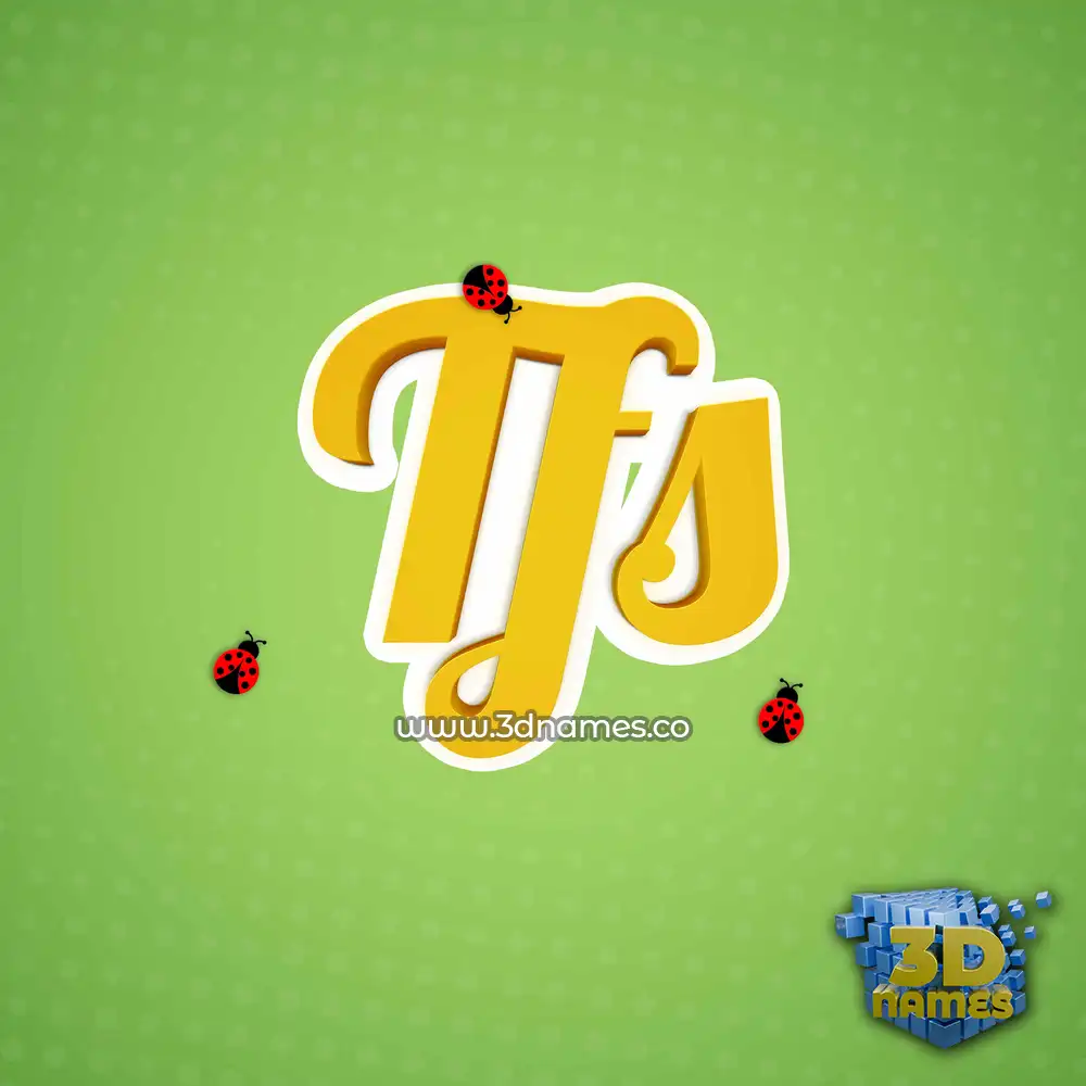 tfs in Ladybugs style - 3D name wallpaper