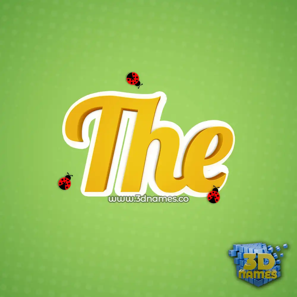 the in Ladybugs style - 3D name wallpaper