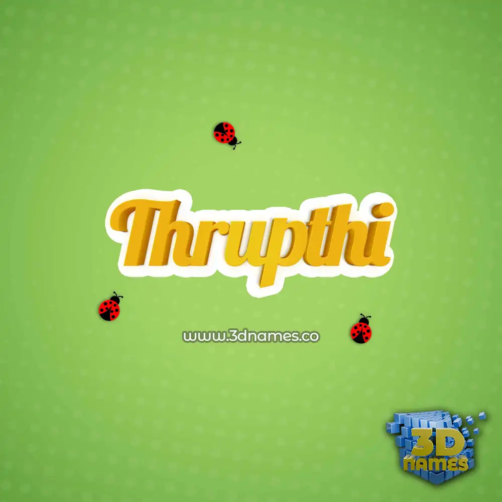 thrupthi in Ladybugs style - 3D name wallpaper