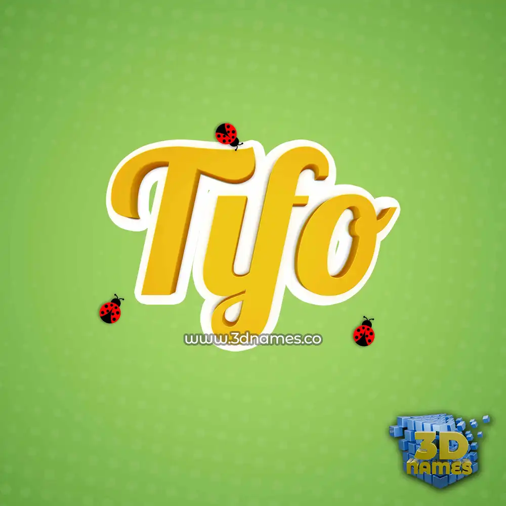 tifo in Ladybugs style - 3D name wallpaper