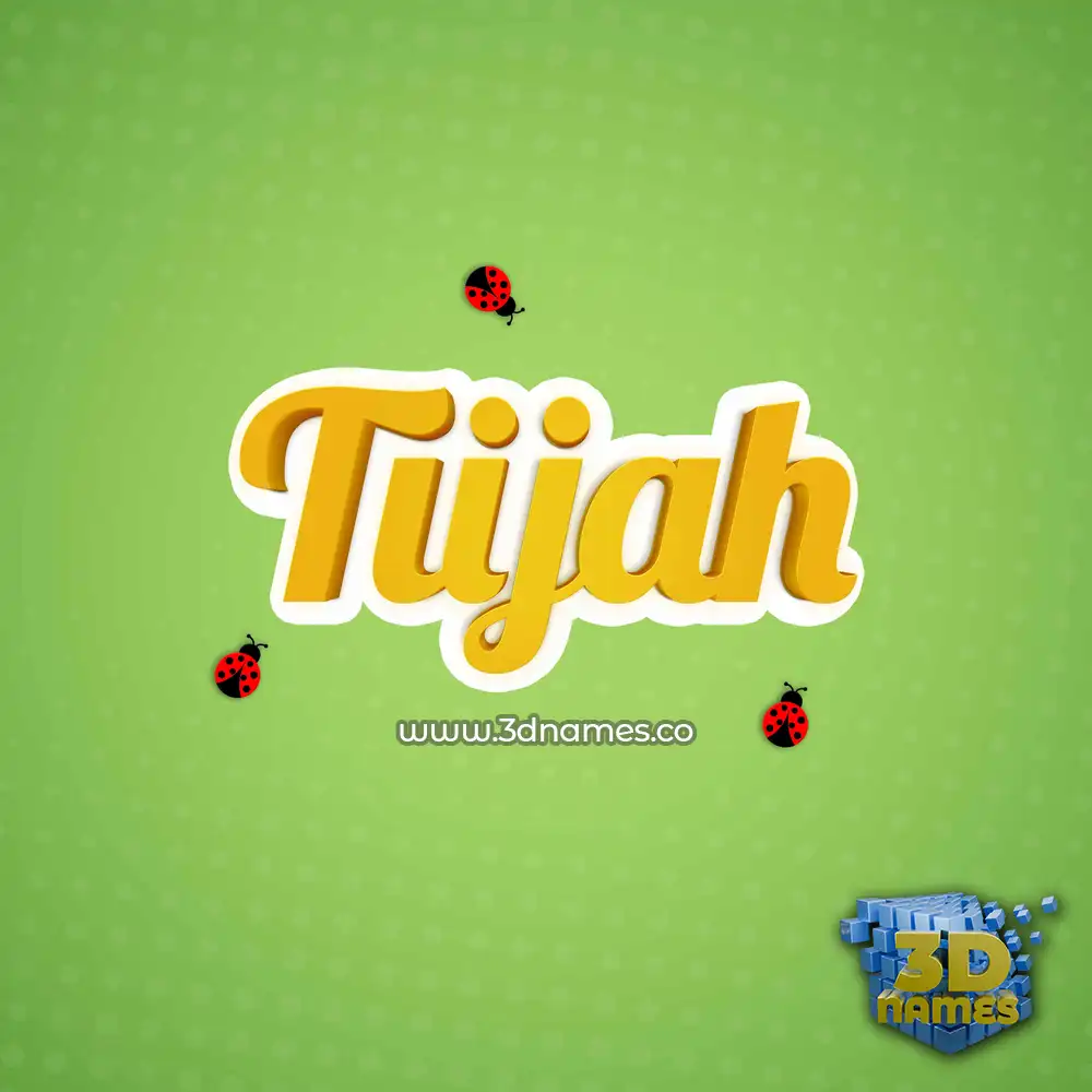 tiijah in Ladybugs style - 3D name wallpaper