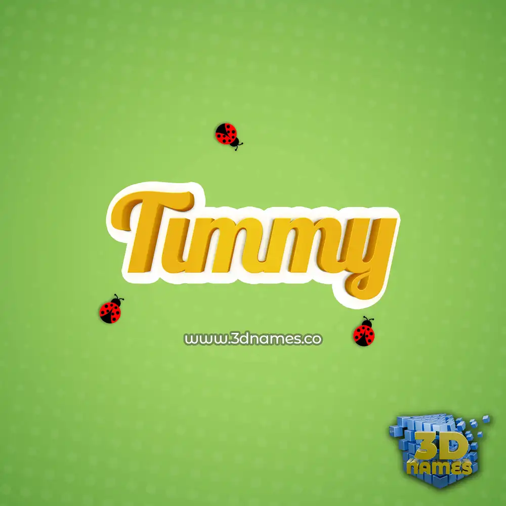 timmy in Ladybugs style - 3D name wallpaper
