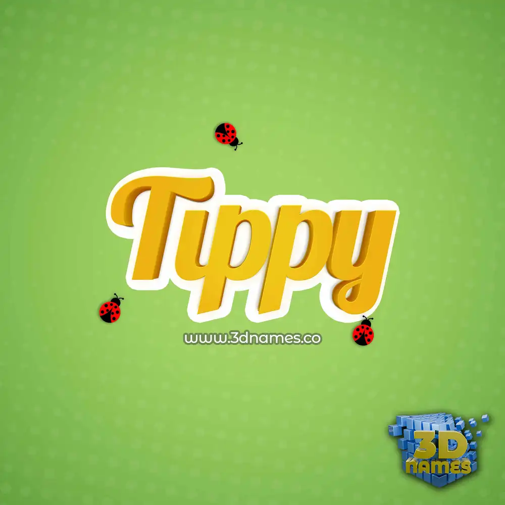 tippy in Ladybugs style - 3D name wallpaper