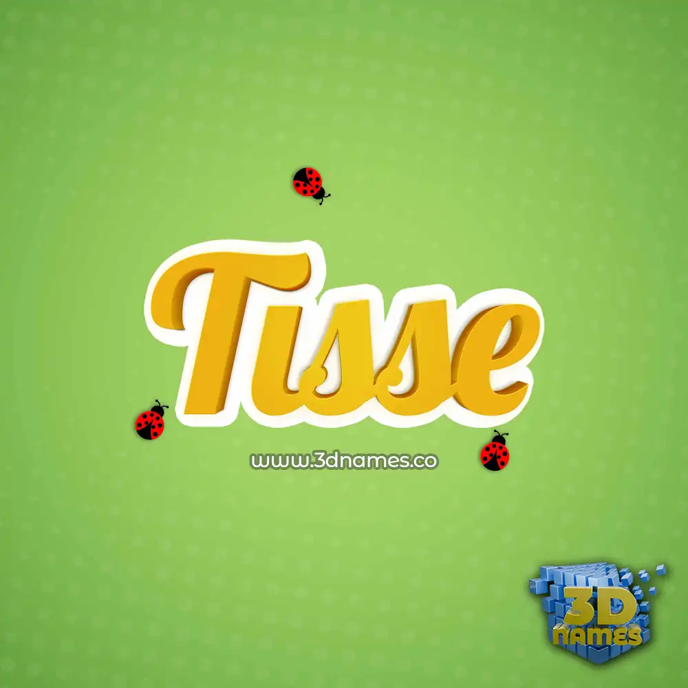 tisse in Ladybugs style - 3D name wallpaper