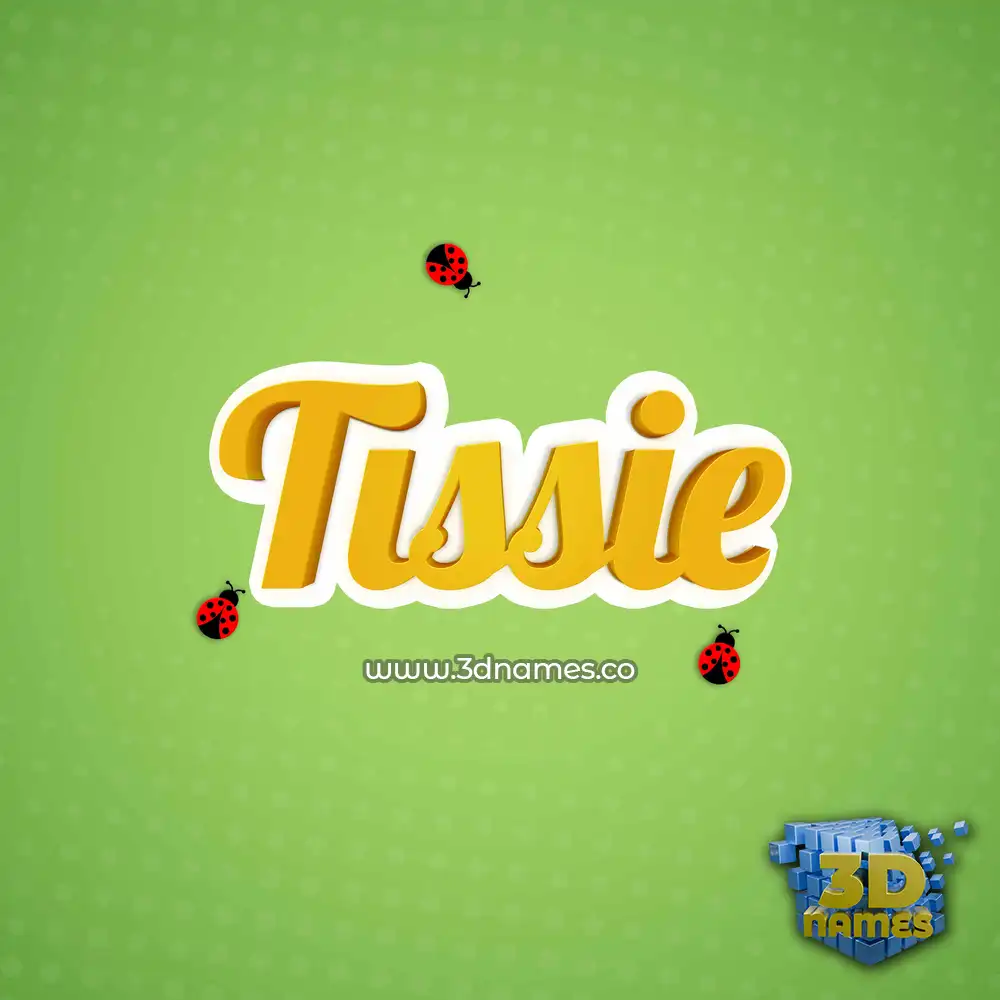 tissie in Ladybugs style - 3D name wallpaper