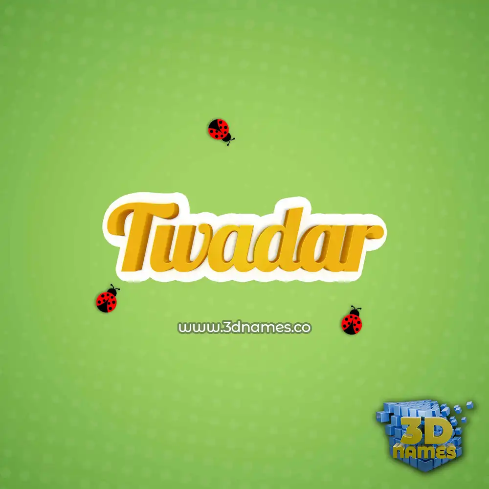 tivadar in Ladybugs style - 3D name wallpaper