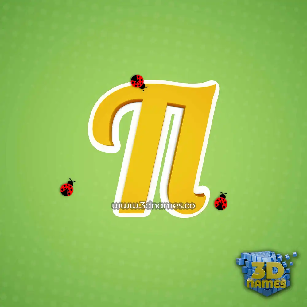tl in Ladybugs style - 3D name wallpaper