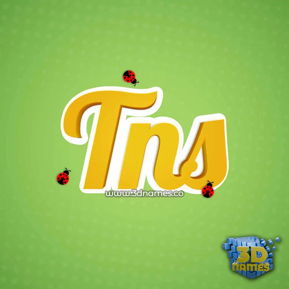 tns in Ladybugs style - 3D name wallpaper