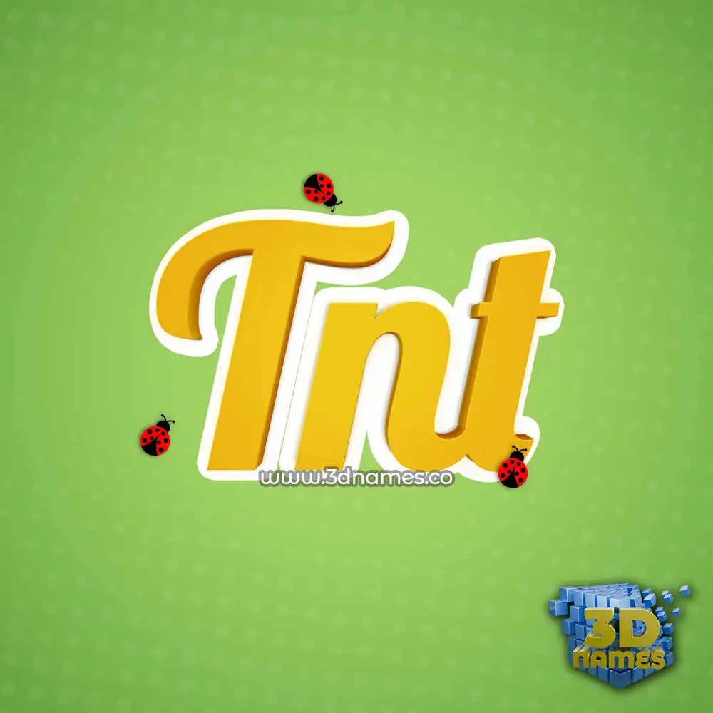 tnt in Ladybugs style - 3D name wallpaper