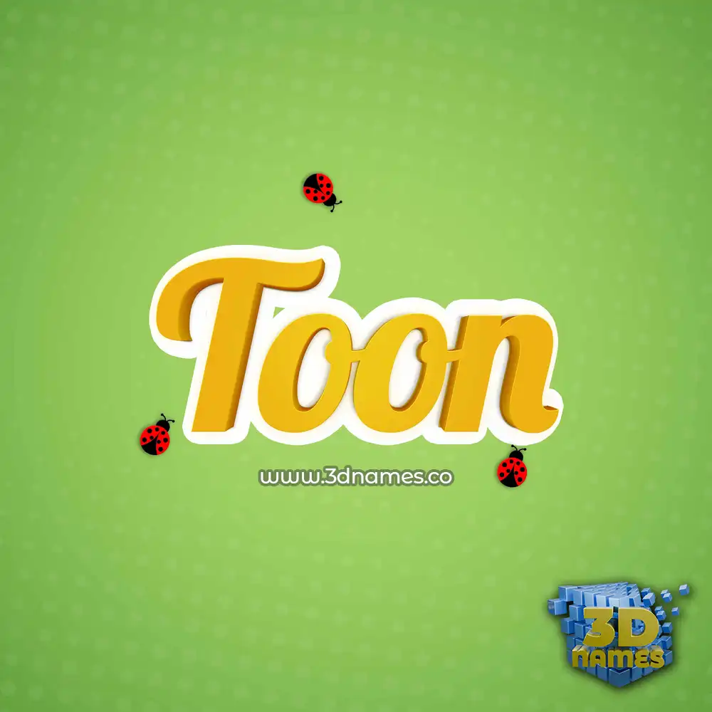 toon in Ladybugs style - 3D name wallpaper