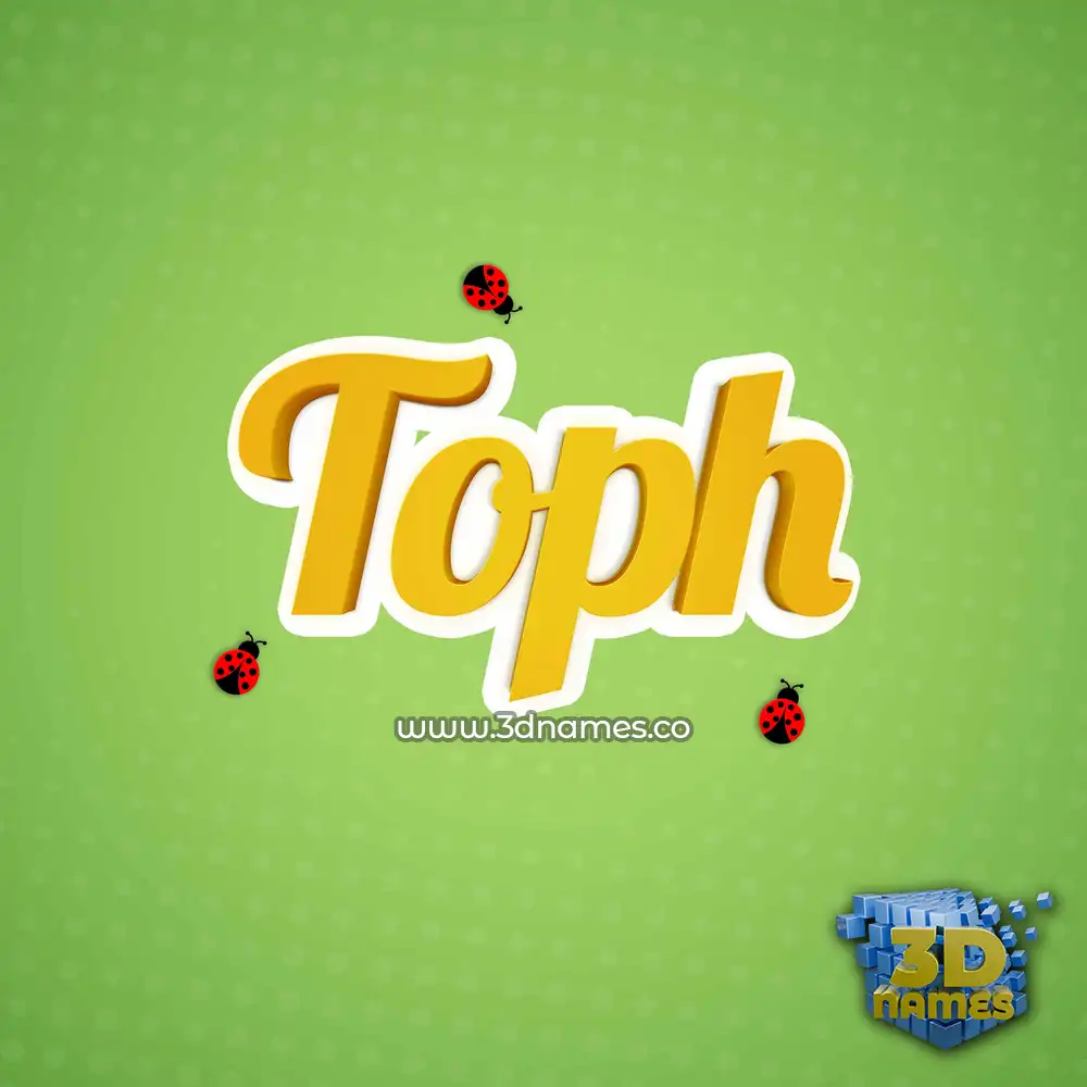 toph in Ladybugs style - 3D name wallpaper