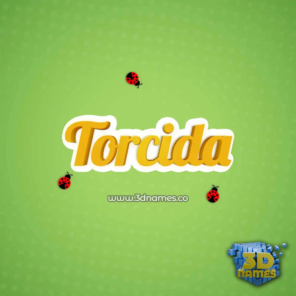 torcida in Ladybugs style - 3D name wallpaper