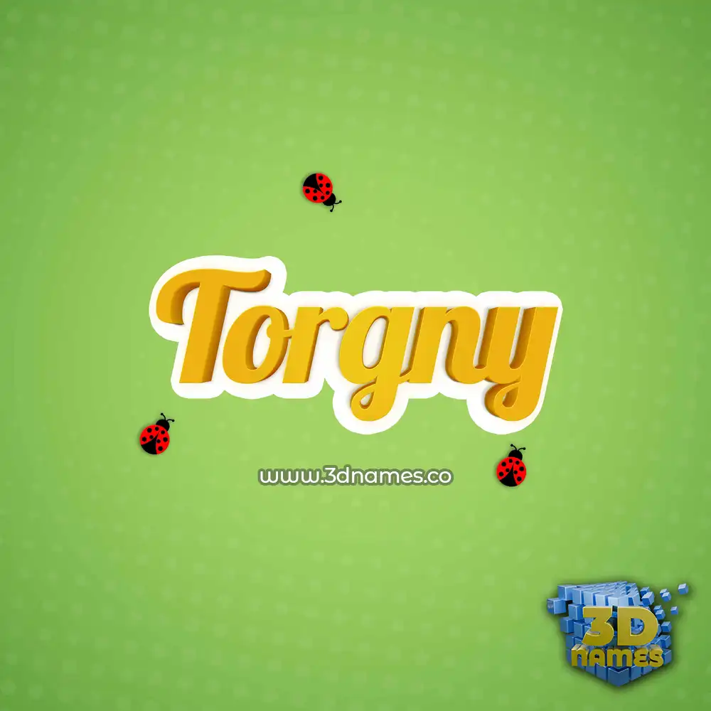 torgny in Ladybugs style - 3D name wallpaper