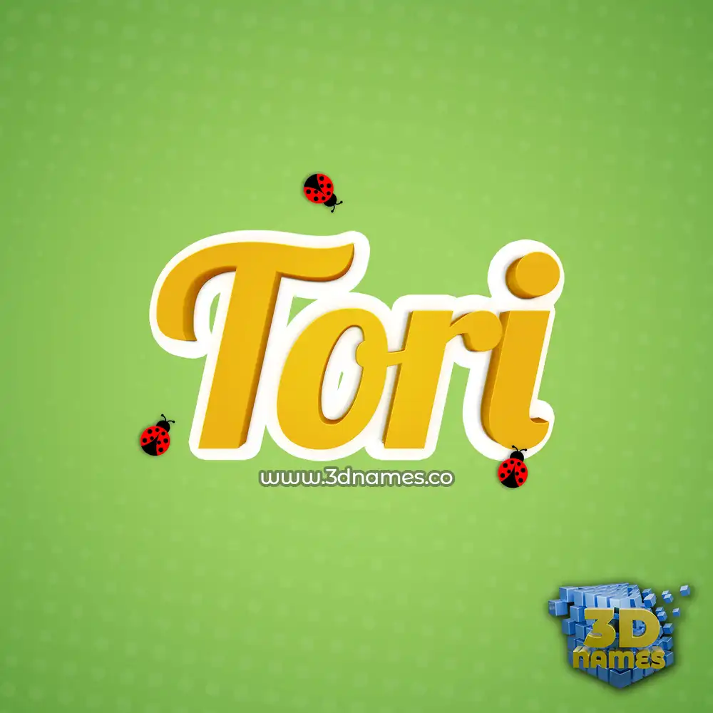 tori in Ladybugs style - 3D name wallpaper