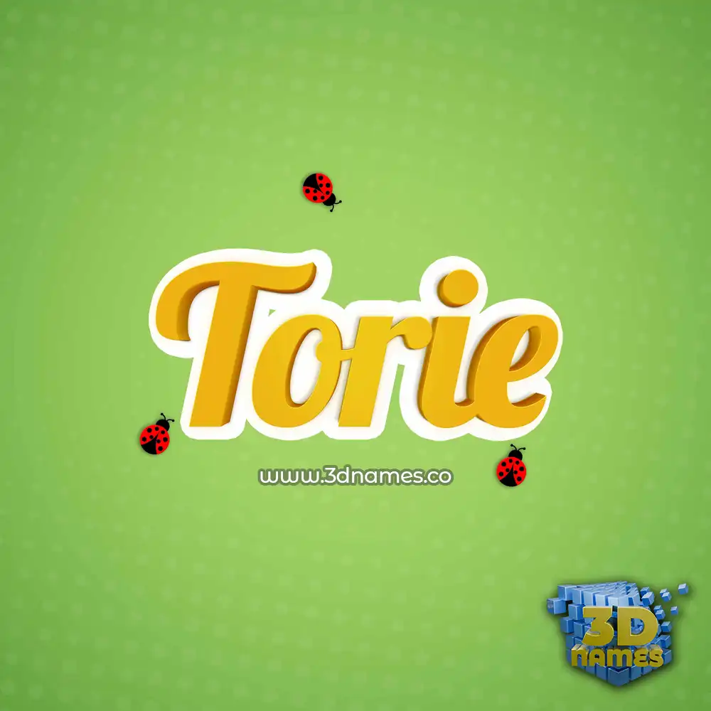 torie in Ladybugs style - 3D name wallpaper