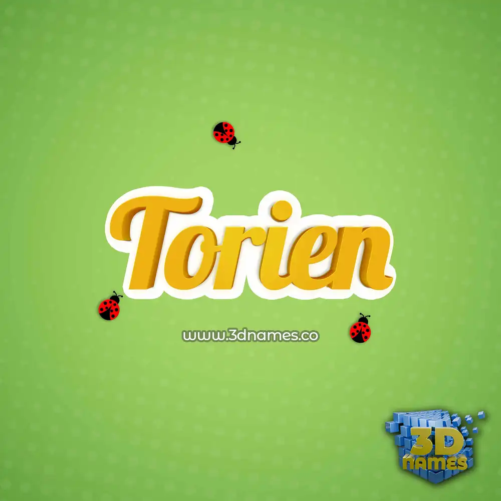 torien in Ladybugs style - 3D name wallpaper