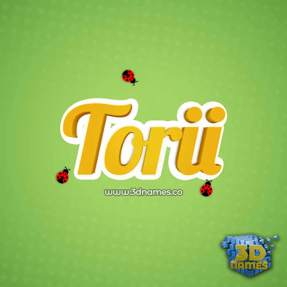 torii in Ladybugs style - 3D name wallpaper
