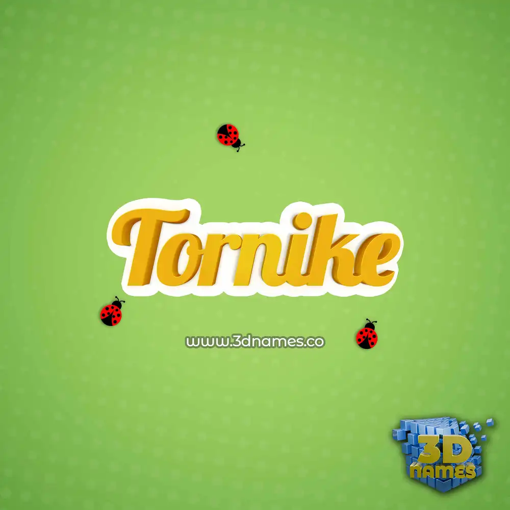 tornike in Ladybugs style - 3D name wallpaper