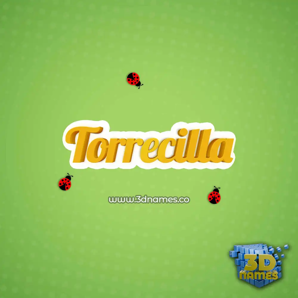 torrecilla in Ladybugs style - 3D name wallpaper