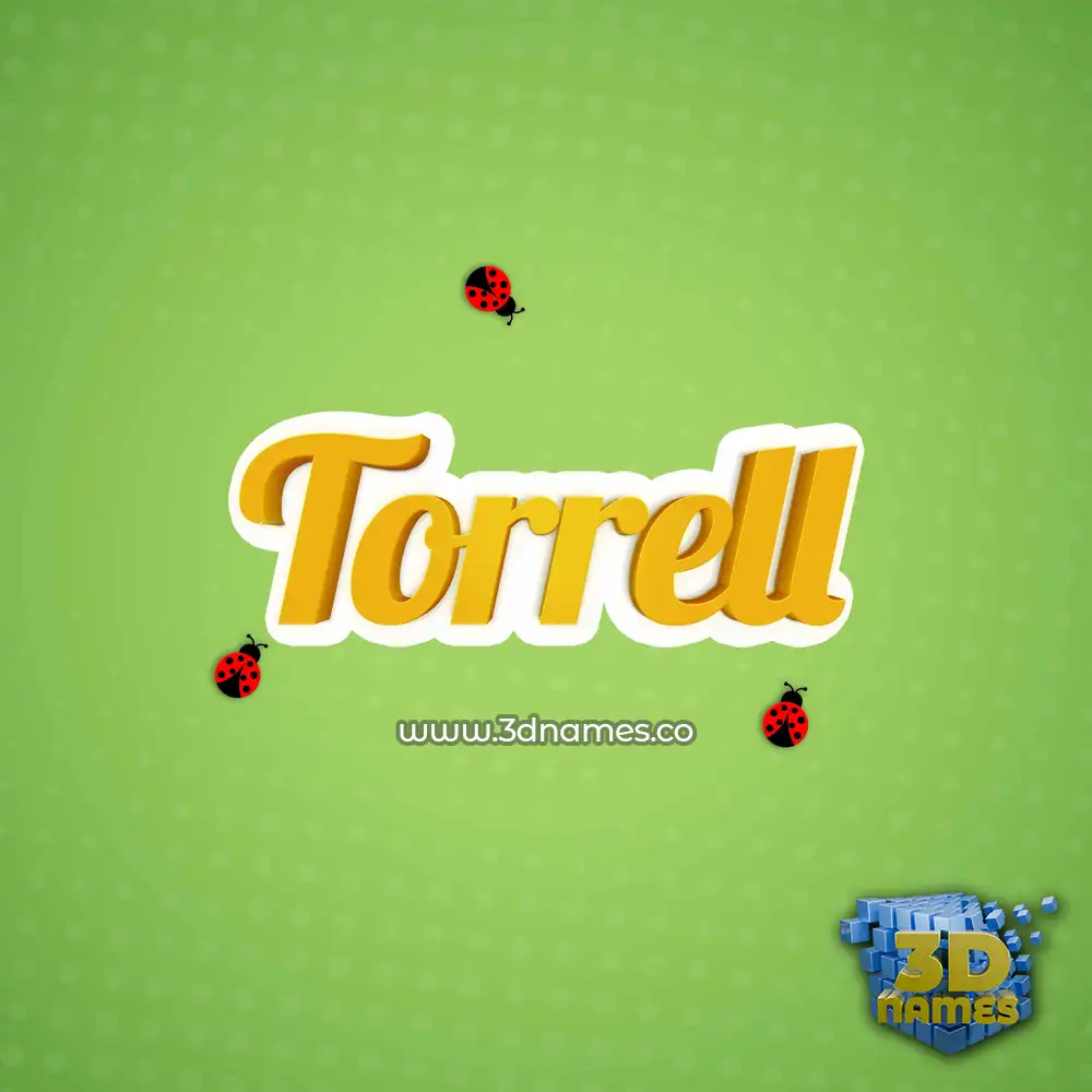 torrell in Ladybugs style - 3D name wallpaper