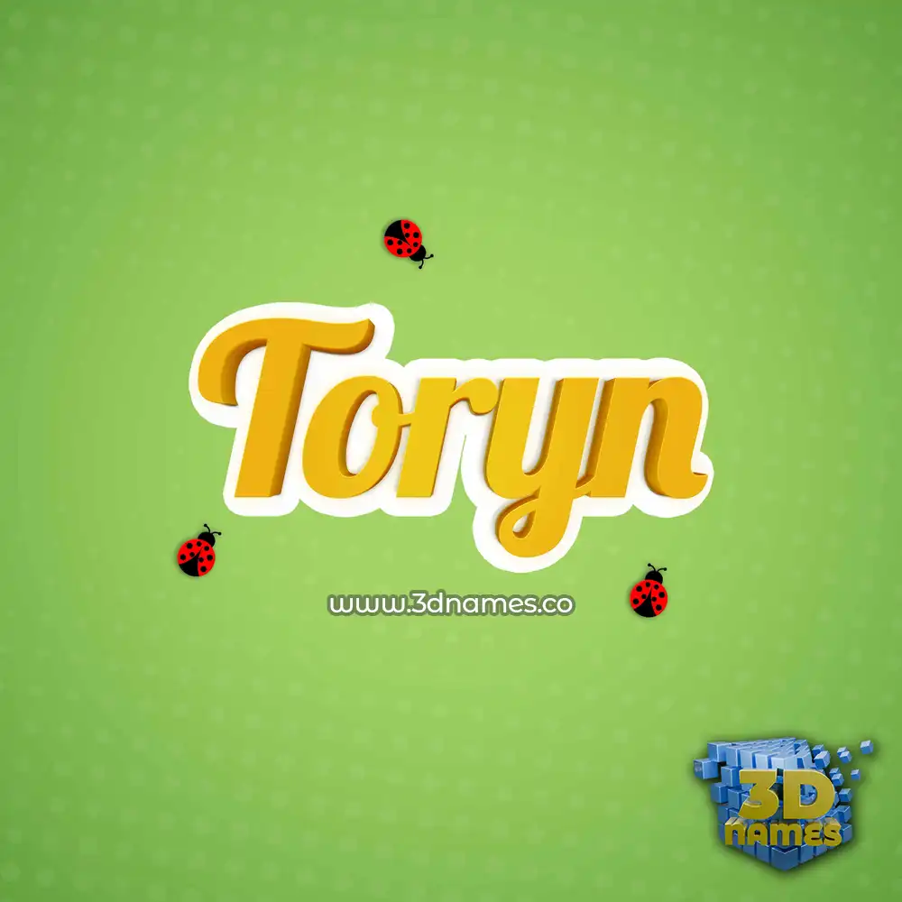toryn in Ladybugs style - 3D name wallpaper