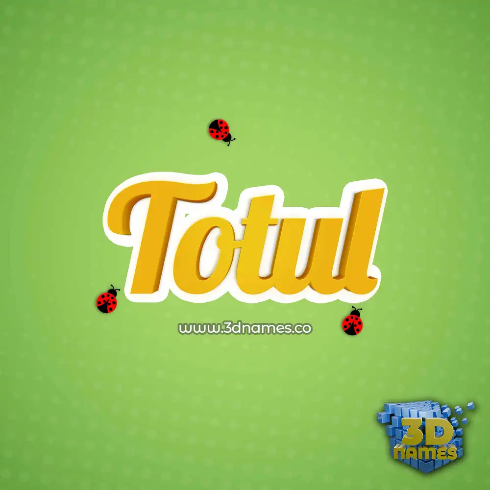 totul in Ladybugs style - 3D name wallpaper