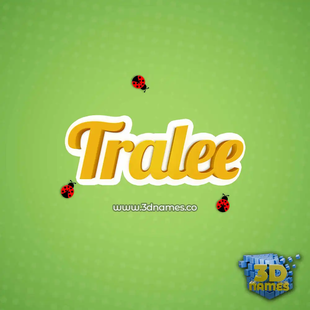 tralee in Ladybugs style - 3D name wallpaper