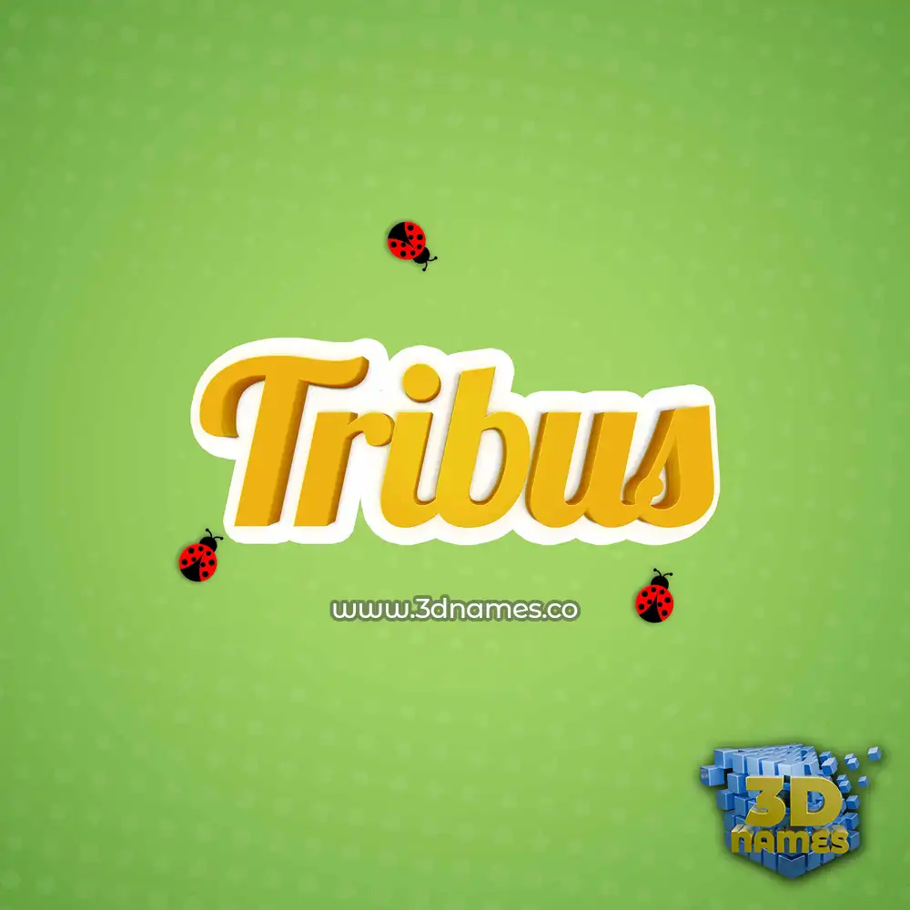 tribus in Ladybugs style - 3D name wallpaper