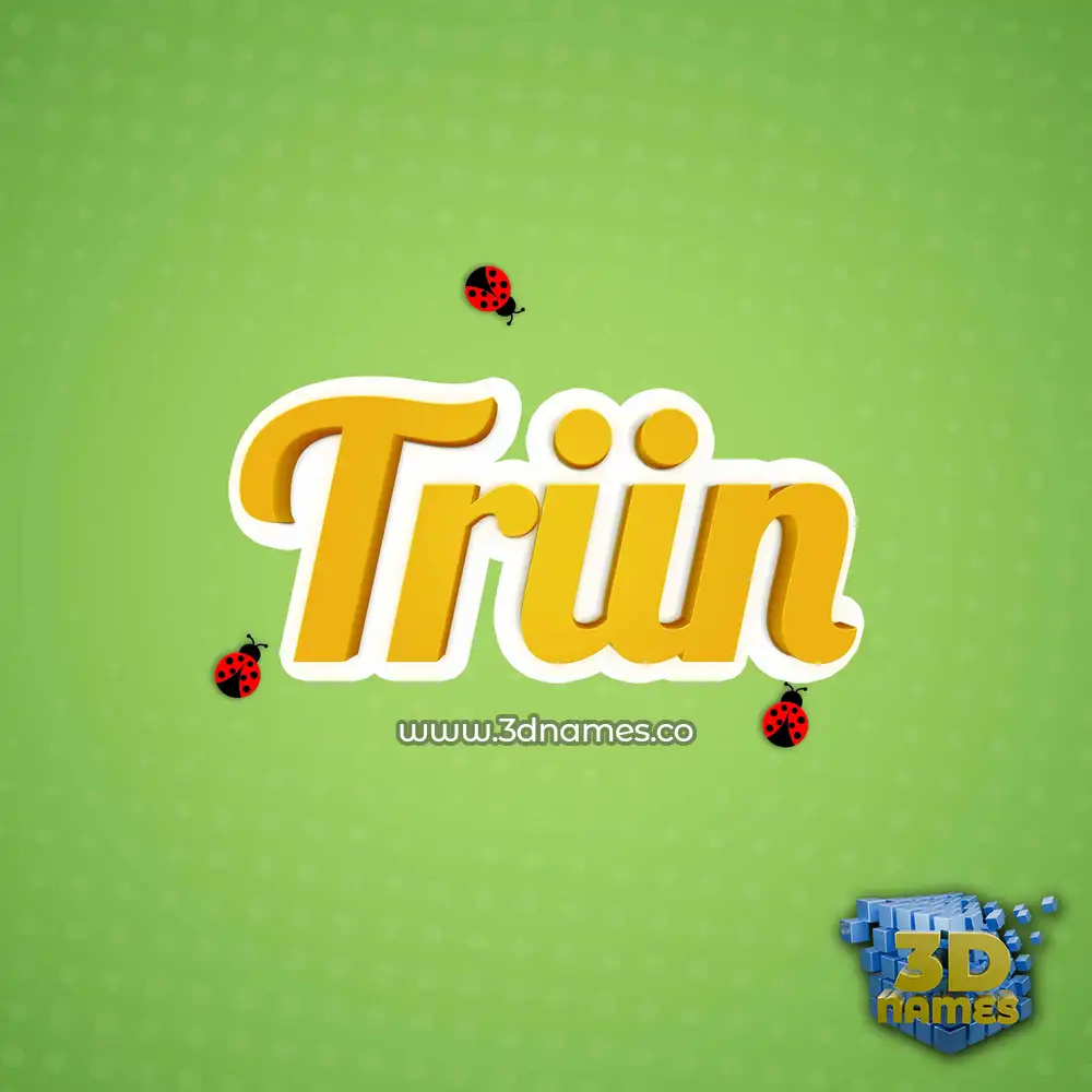 triin in Ladybugs style - 3D name wallpaper