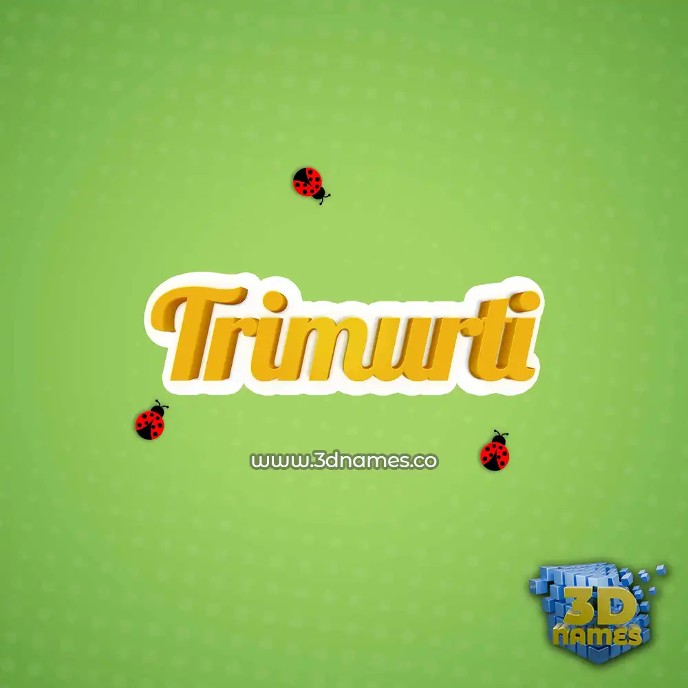 trimurti in Ladybugs style - 3D name wallpaper