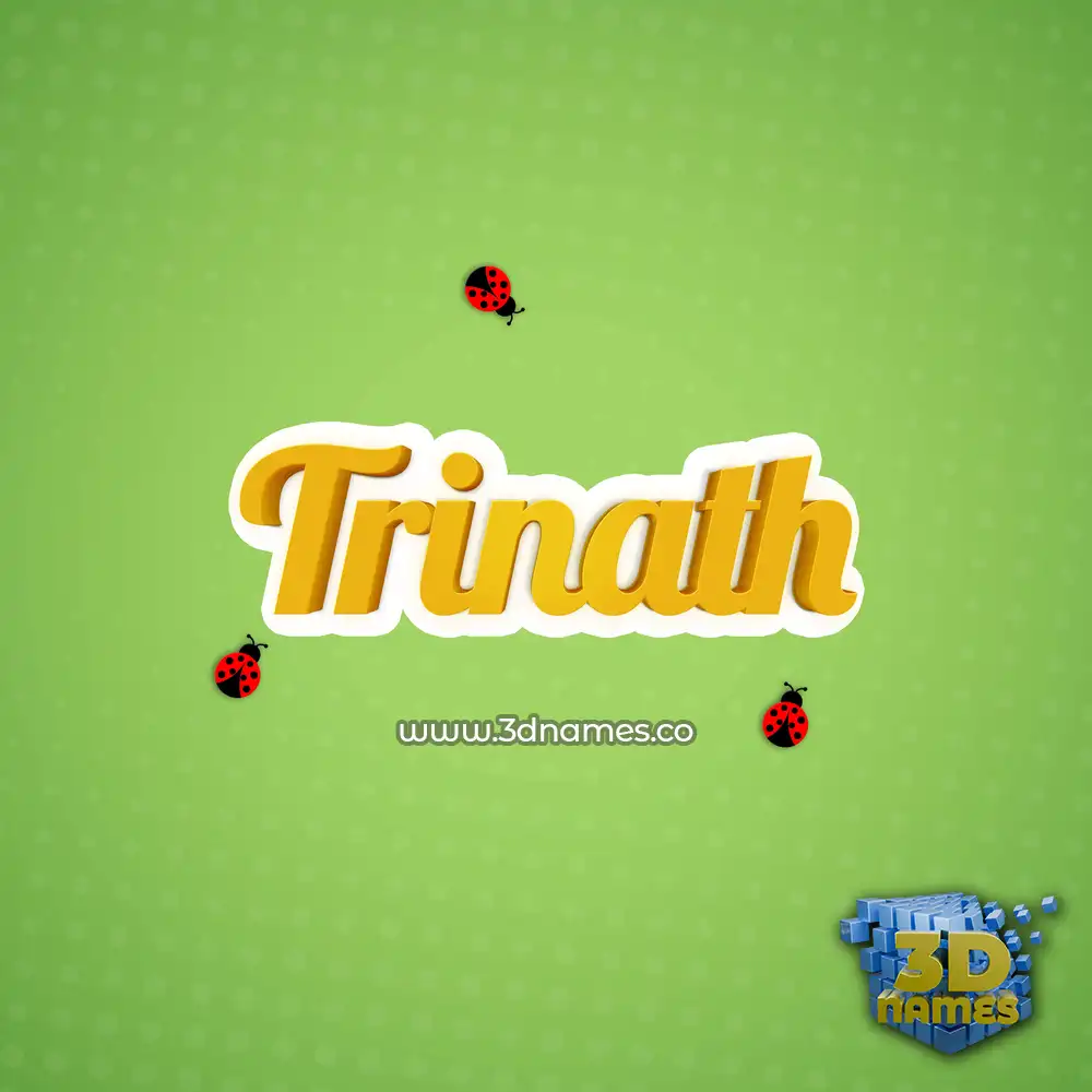 trinath in Ladybugs style - 3D name wallpaper