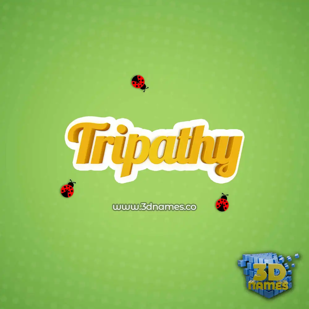 tripathy in Ladybugs style - 3D name wallpaper