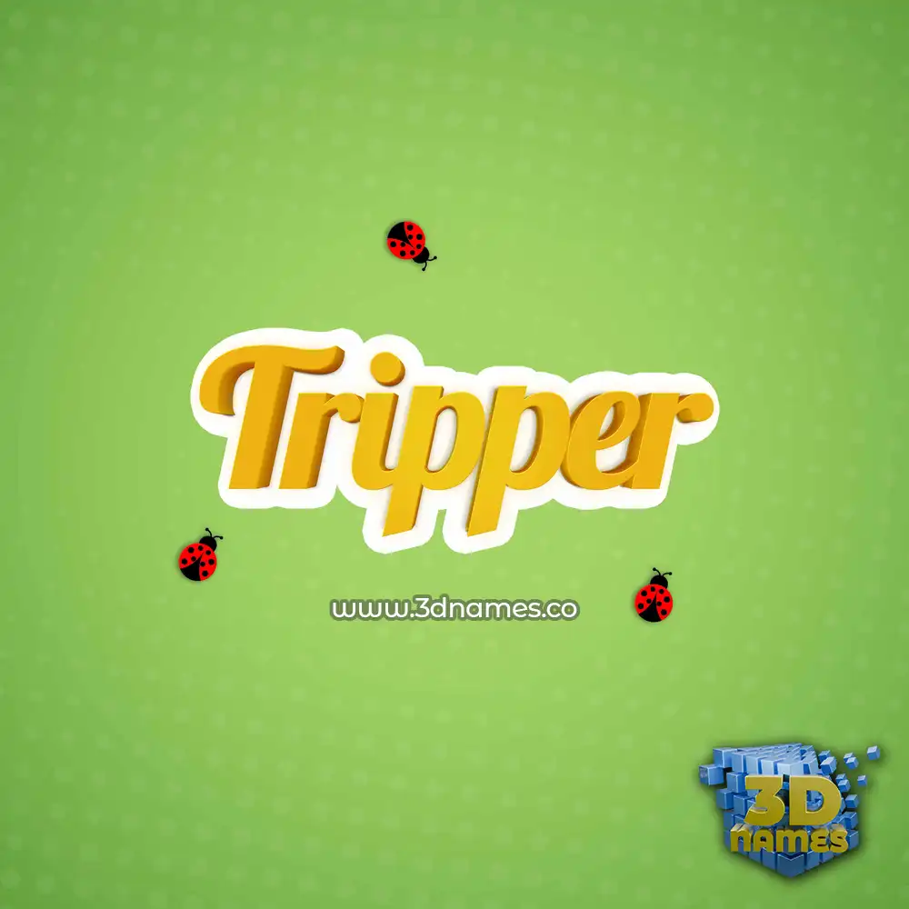 tripper in Ladybugs style - 3D name wallpaper