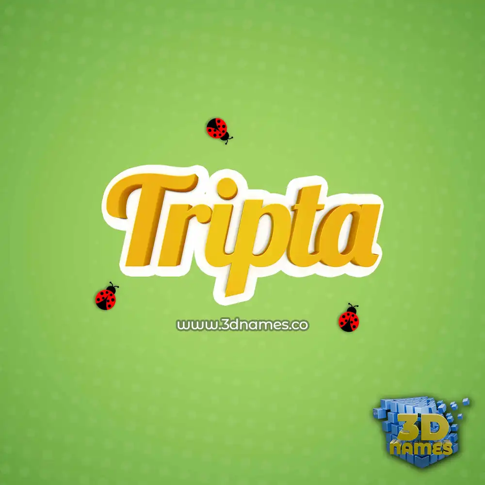 tripta in Ladybugs style - 3D name wallpaper